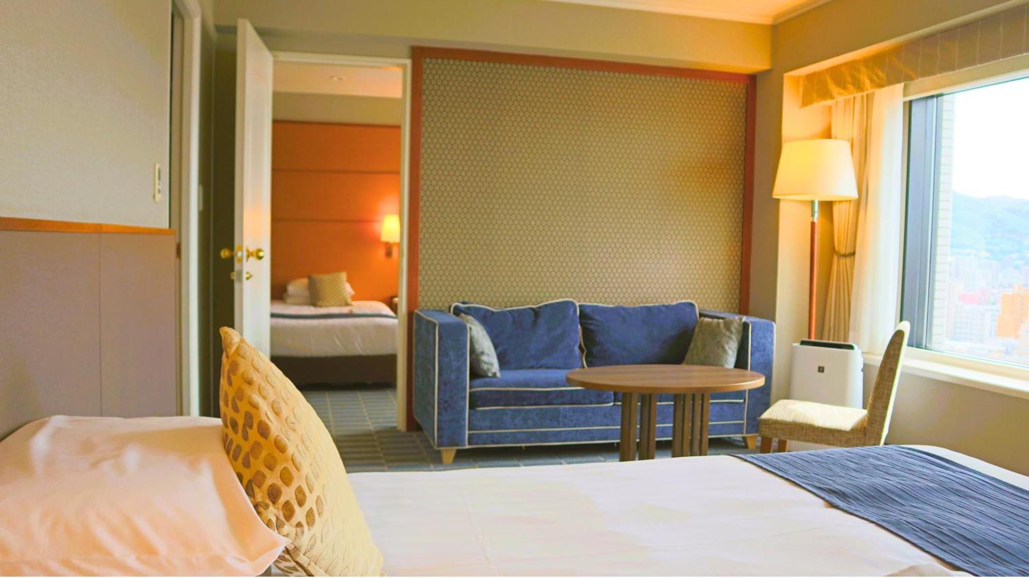 Premier Hotel Nakajima Park Szapporo Kültér fotó A suite at the hotel