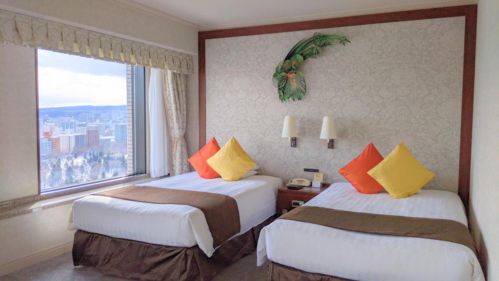 Premier Hotel Nakajima Park Szapporo Kültér fotó A room at the hotel
